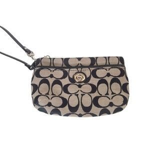 Coach | Classic Logo Wristlet Canvas
